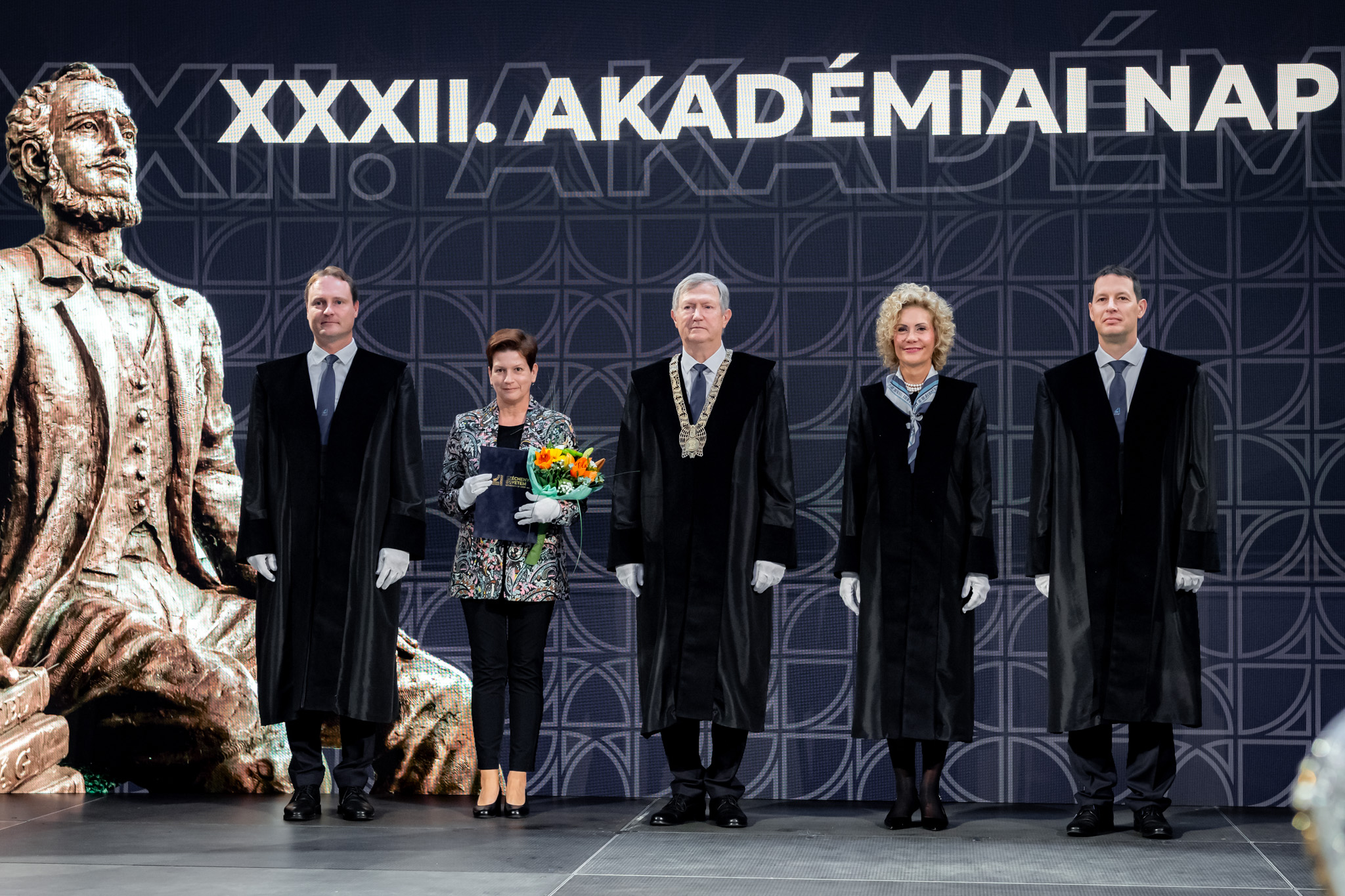 Eszter Tóth was also recognized with a Pro Universitate award. (Photo: András Adorján)